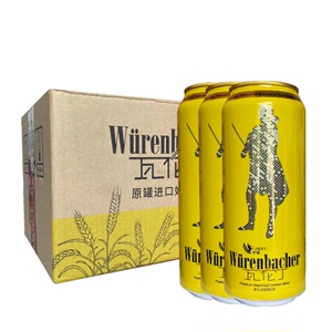 瓦伦丁小麦白啤酒拉格啤酒黄啤酒 500ml*24听罐装 德国原装进口