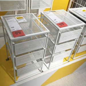 宜家IKEA国内代购列纳特抽屉柜书桌柜收纳整理柜床头带脚轮