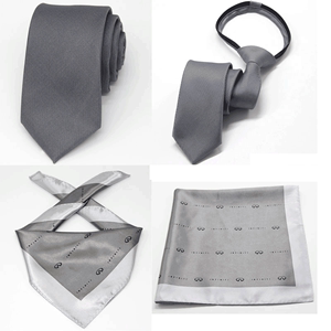 英菲尼迪男士领带 女士丝巾 英菲尼迪4S店工作 灰色领带 拉链领带
