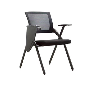 办公室休闲电脑坐椅带扶手靠背办公椅网格透气舒适可折叠工位椅子