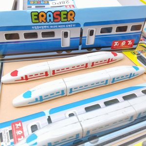高铁火车造型橡皮擦创意卡通动车3D造型可拆卸象皮擦趣味拼装儿童玩具模型小学生像皮擦幼儿园文具奖励小礼品