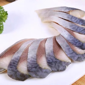 醋渍新鲜肉质醋渍鲭花鱼刺身寿司食材生吃切片食用 寿司料理海鲜