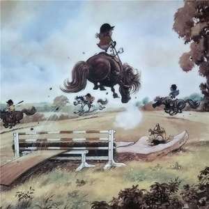 【宜】英国 Royal Worcester 小矮马系列之跳跃的感觉 装饰盘