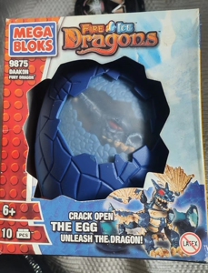 megabloks dragons 美高 美家宝 魔龙蛋冰魔龙 蓝龙   9875