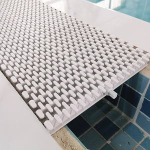 美观高档ABS锯齿形游泳池排水沟盖板塑料格栅可拼接溢水槽水篦子