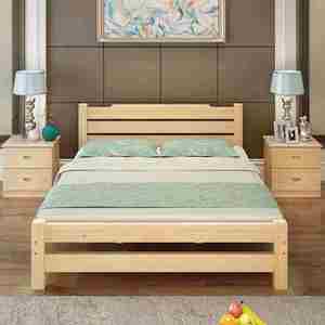 床 单人双人床实木床简易床木床15米床木头12米木板18米床1mm