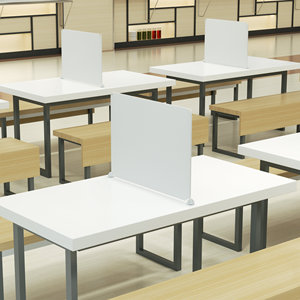 小学生书桌隔板考试吃饭隔餐板单片可拆装学校加高免打孔加高挡板