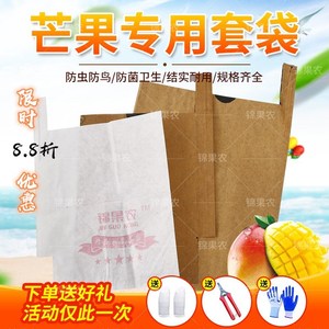 芒果套袋专用袋双层枇杷纸袋防鸟防水育果袋防虫袋套树上包水果袋