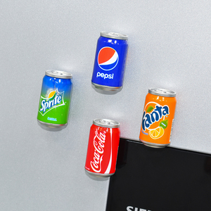 仿真可乐雪碧易拉罐芬达冰箱贴创意可爱韩国个性现代磁性留言贴