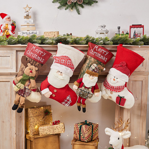 圣诞节装饰用品圣诞老人儿童小袜子圣诞树挂件圣诞袜礼物袋圣诞袋