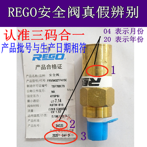 美国REGO安全阀液氧液氮低温杜瓦瓶圣达因LNG气瓶泄压阀PRV9432TP