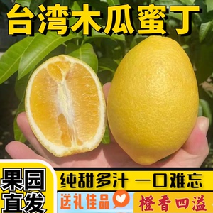 台湾木瓜蜜丁橙柚子新鲜纯甜新鲜柑蜜橘桔果冻橙孕妇水果特级榨汁