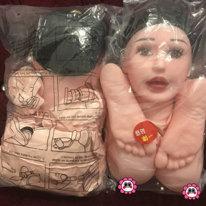 超大三交一体式充气娃娃带手脚全身带毛男性自慰器高潮玩具性用品