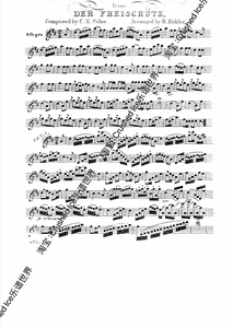 韦伯自由射手狩猎进行曲长笛Der Freischütz, Op.77 Weber