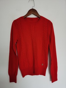 116女士女装依恋红色羊毛毛衣针织衫专柜正品品牌折扣
