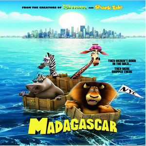 马达加斯加1-4 儿童英语原声卡通英文原音原版动画片dvd碟片光盘