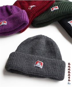 日本代购 BEN DAVIS MICRO LOGO KNITCAP 秋冬 标志针织帽冷帽