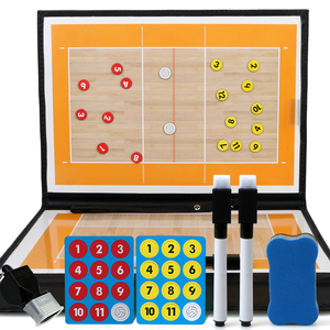 排球装备裁判教练用品折叠式排球战术板磁性吸可擦写指挥板讲解板