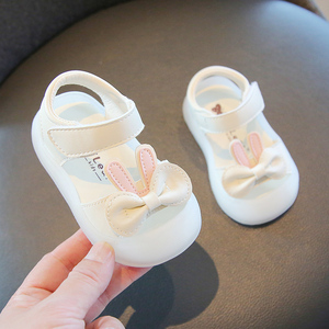 女宝宝凉鞋夏季小童公主鞋1一3岁婴幼儿鞋子女童包头软底学步鞋