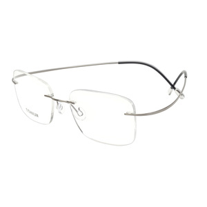 诗乐眼镜框超轻纯钛5克无框近视眼镜架男士商务可配防蓝光近视镜
