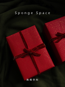 Sponge Space定制手工包装喜事生日情人节送礼包装礼品袋代写贺卡