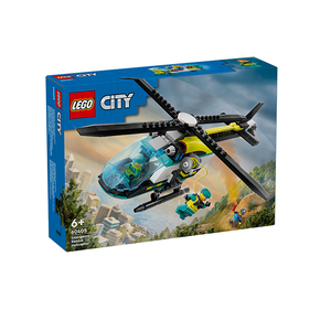 乐高积木玩具儿童益智男女拼装城市系列60405紧急救援直升机模型