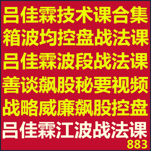 台湾吕佳霖波段战法视频箱波均控盘战法课主力控盘 当冲战法全883