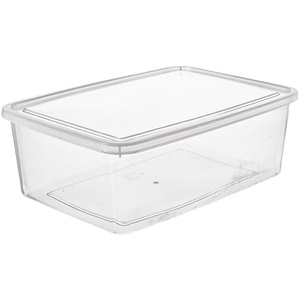 食品级保鲜盒透明商用储物盒厨房收纳盒大容量塑料盒子长方形带盖