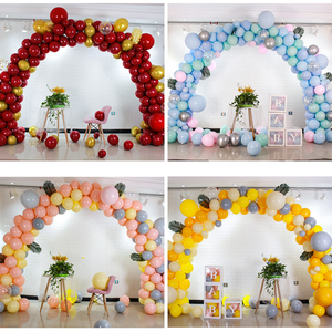 商场周年庆活动氛围开业气球拱门装饰场景布置生日马卡龙彩虹门管