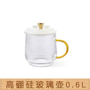 高硼硅0.6L玻璃壶迷你养生壶可加热办公室小型养生杯煮水茶壶配件