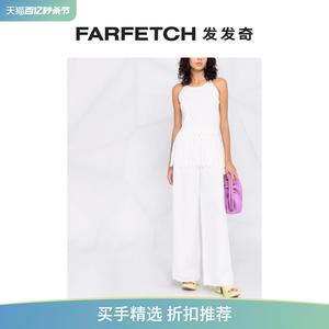 Pinko女士流苏边粗针织挂脖上衣FARFETCH发发奇