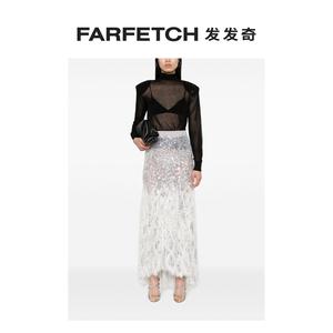 Elisabetta Franchi女士半透明高领毛衣FARFETCH发发奇