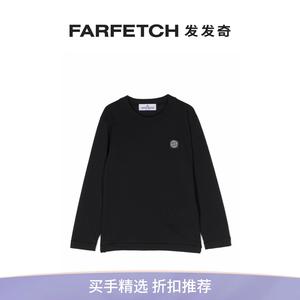 [Final Sale]Stone Island童装罗盘贴花棉T恤FARFETCH发发奇