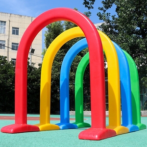 幼儿园户外跨栏儿童钻山洞拱形门塑料钻洞幼儿园钻圈体育器材玩具