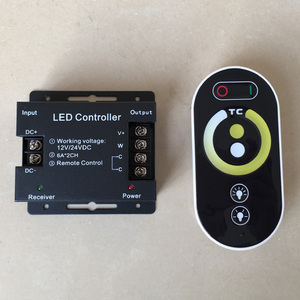 LED三色双色温调光控制器5V12V24V灯带条调色变色双线两线2线蓝牙