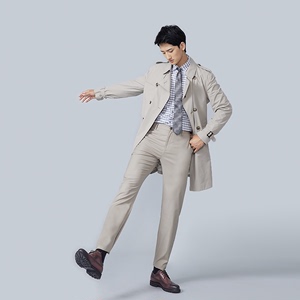 【商场同款】Lavico/朗维高男士休闲裤舒适有型直筒春季长裤