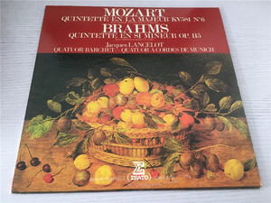 莫扎特 勃拉姆斯 单簧管五重奏 郎期洛  LP黑胶