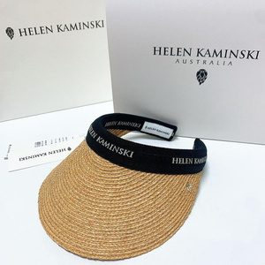 日本代购Helen Kaminski防紫外线拉菲草帽遮阳防晒空顶帽女夏现货