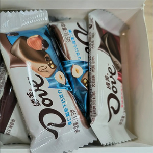 德芙什锦巧克力盒装166g丝滑牛奶香浓黑巧休闲零食糖果送女友批发