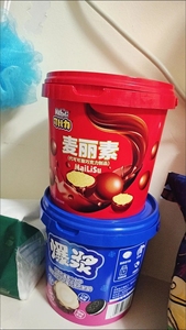麦丽素桶装网红夹心巧克力豆零食一箱大袋装儿童休闲零食品糖