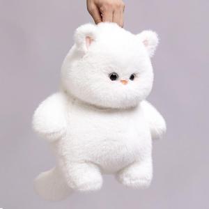 肥猫布偶胖乎乎的白色猫咪可爱哈基米儿童毛绒玩具玩偶娃娃公仔