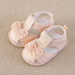 婴儿鞋子夏季女宝宝公主鞋婴幼儿布凉鞋软底学步鞋0-1岁可爱6个月