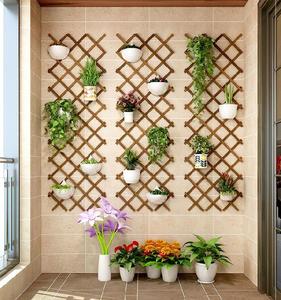 网格花架方格绿化木架阳台木格子墙面装饰壁挂枋古钉在墙上的风格