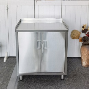 不锈钢煤气瓶柜灶台柜子厨房置物架茶水柜水桶柜经济型单门储物柜