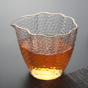 日本进口MUJI无印良品日式公杯茶海高硼硅耐热玻璃功夫茶具锤纹公