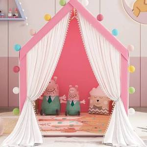 高档房帐篷室内具儿童木质玩分床睡神器屋女孩男孩宝宝公主小城堡