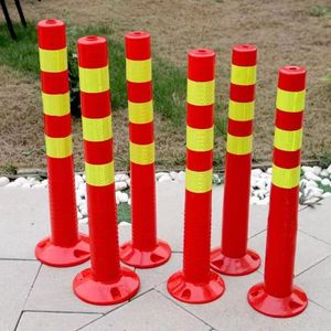 山东塑料pu警示柱分道警戒防撞路边交通锥塑胶护栏杆路口防撞柱