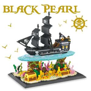 Dr. 780 Star Black Pearl Pirate Ship Small Particle Building