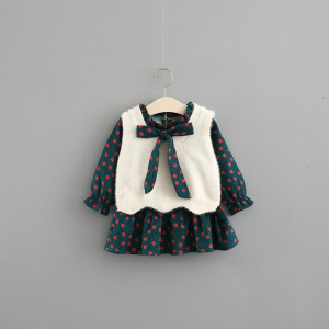 韩国女宝宝秋季长袖套装周岁婴儿衣服满月百天洋气儿童纯棉三件套