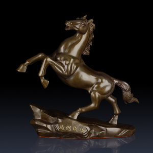 纯铜马摆件马到成功工艺品中式办公室家居客厅动物装饰品铜马礼品